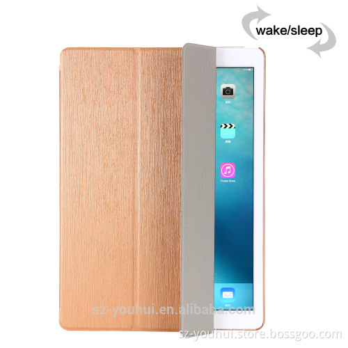 Manufactory Magnetic PU Meteor Shower Grain Flip Cover Smart Awakening Case for iPad Pro 12.9"
